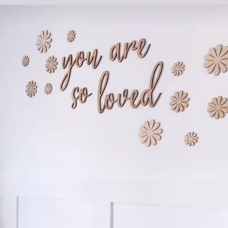Wooden Wall Quote | Nursery Quote | Laser Cut Sign | Nursery Quote| You are so loved